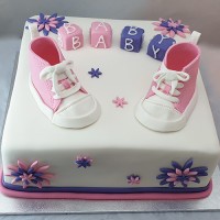Baby Shower Cake - Sneakers Cake